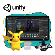 Мир игр на Unity 2D на популярном движке + AI-помощники - КИБЕРшкола программирования для детей, компьютерные курсы для школьников, начинающих и подростков - KIBERone г. Ереван