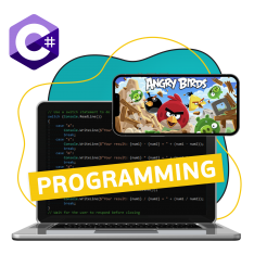 Программирование на C#. Удивительный мир 2D-игр - КИБЕРшкола программирования для детей, компьютерные курсы для школьников, начинающих и подростков - KIBERone г. Ереван