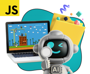 Язык программирования JavaScript + AI. Проектное обучение + геймификация + AI-помощники - КИБЕРшкола программирования для детей, компьютерные курсы для школьников, начинающих и подростков - KIBERone г. Ереван